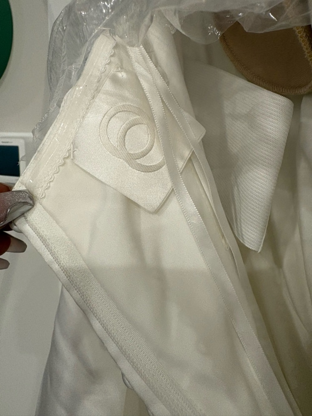 Justin Alexander | Rings Collection Strapless Satin Ball Gown in Ivory - Picture 5 of 5